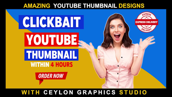 design amazing youtube thumbnail