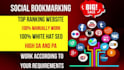 create high da pa social bookmarking SEO backlinks manually