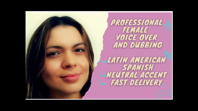 record a high quality professional spanish female voiceover