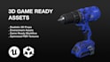 create realistic 3d game ready models and props