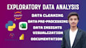 perform exploratory data analysis, eda and visualization in python