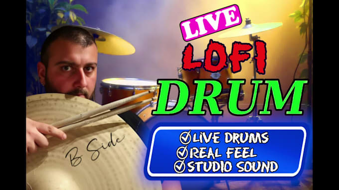 record soulful lofi hip hop live drum tracks for your beat