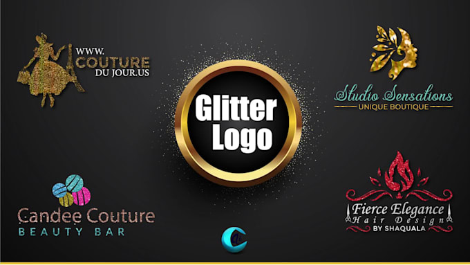 Design a luxury glitter logo in 24hrs by Aicreators | Fiverr