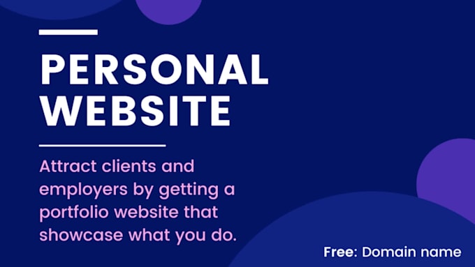 create a portfolio website that showcase your skill and work
