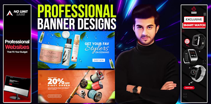 make professional website banner,slider,ad banner