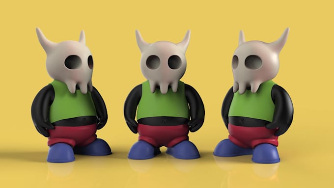 sculpt 3d model toys for 3d printing or rendering