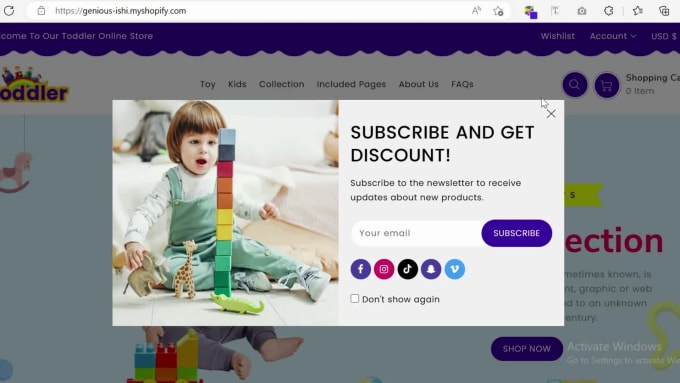 Build kids clothes store kids toy store baby clothes shopify kids