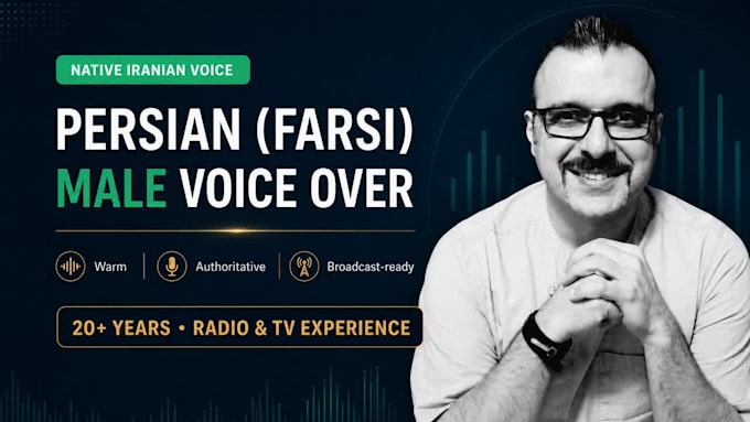 record a professional native persian farsi male voice over