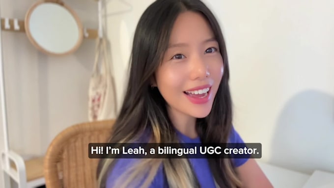 create ugc videos in korean or english