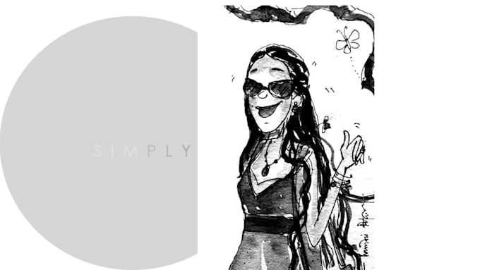 draw black and white illustrations for children books