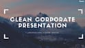 create a clean corporate video presentation for business, brand or company