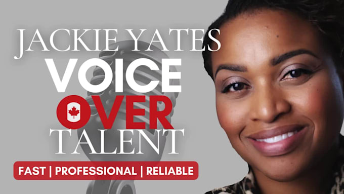 create canadian female voice over