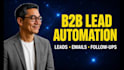 build a cold email outreach automation system with CRM integration