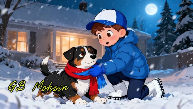 create ai animated stories, 3d cartoon and music for kids