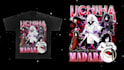 create a unique vintage bootleg anime design tee