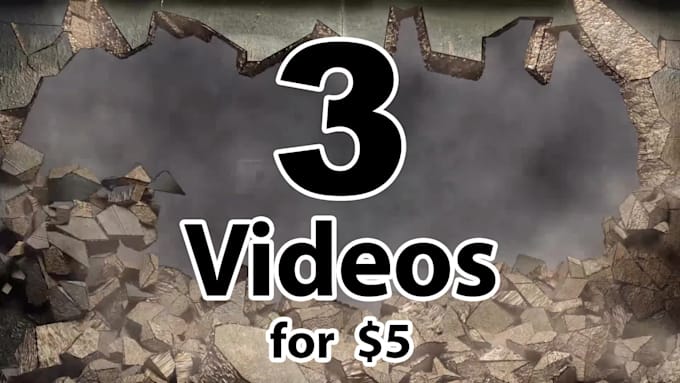 create all 3 wall explosion logo intro video