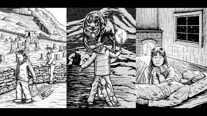 make hand drawn illustrations for you