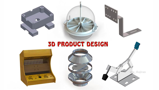do 3d product design, cad models, 2d drawings in solidworks