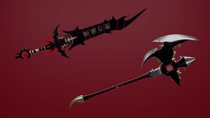 do 3d models, 3d object or 3d game assets using blender