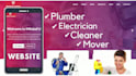 create electrician, mover, plumber, cleaner website