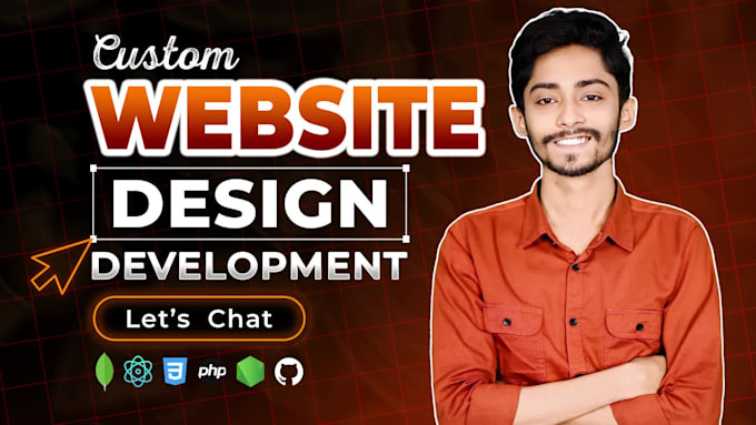 build custom website development, business website as full stack web developer