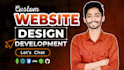 build custom website development, business website as full stack web developer