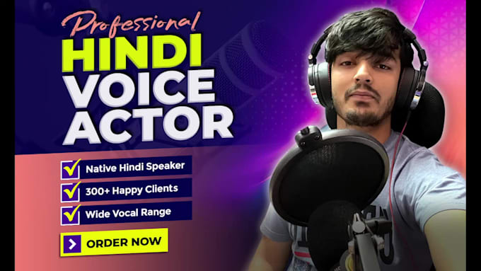 do the professional hindi male movie dubbing and voiceover