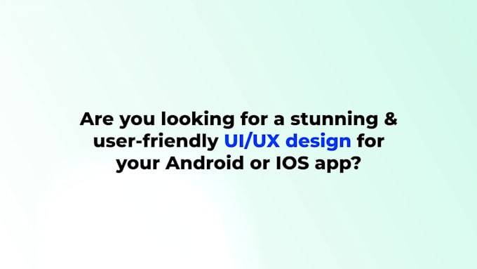 design creative mobile app UI UX
