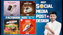 design social media post, creative facebook ads design, instagram ads