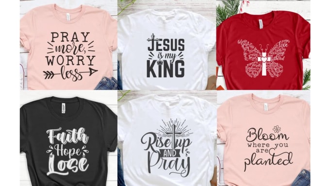 Do bulk christian t shirt design or christian bible verse t shirt ...