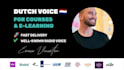 be your dutch male voice elearning course and training content