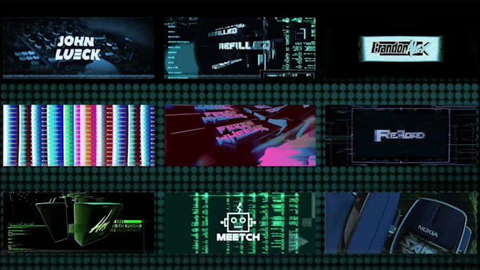 create crt dj logo visuals for gigs