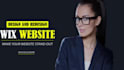 design or redesign wix websites, wix business websites