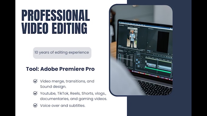 be your professional video editor for youtube videos