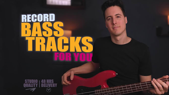 record professional bass tracks, studio quality