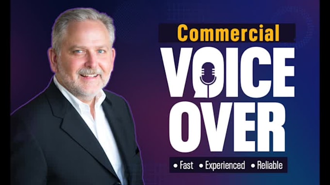 record a professional american male voice over