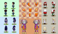 create pixel art character 2d pixel sprite animation nsfw pixel sprite sheet