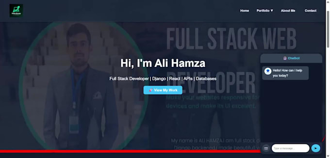 do custom website development as full stack developer