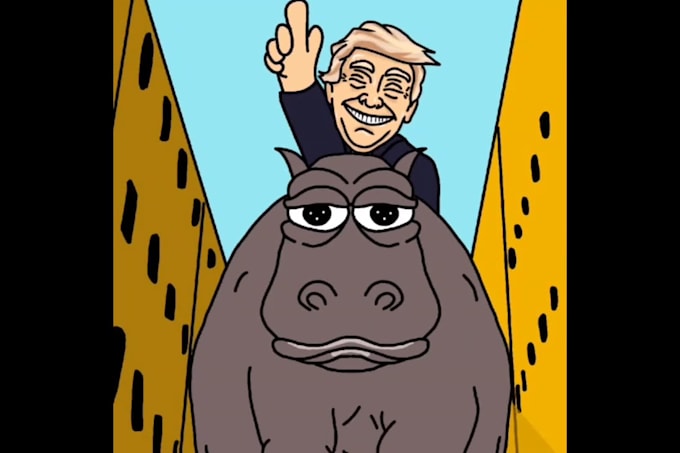do meme coin GIF animation for your nft crypto project