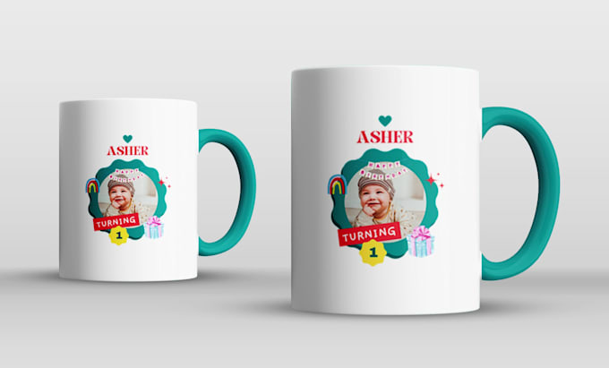 design a custom coffee mug or cup with images and typography