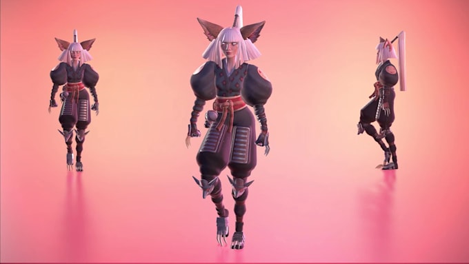 create any 3d models with animations for games