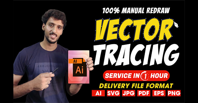 do vector tracing, vectorize image, recreate logo in vector file