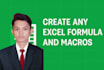 create, fix, and automate advanced excel formulas for you