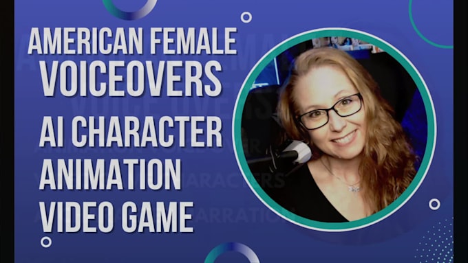record female character human voice over for video game or animation