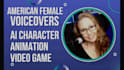 record female character human voice over for video game or animation