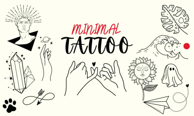 Custom Tattoo Design outlet - One Line Minimalist Style