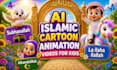 create ai islamic cartoon learning animation videos for kids