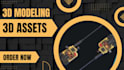 create high quality 3d game assets and props for games