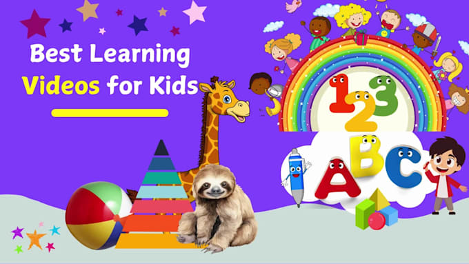 Create kids learning videos for youtube by Ali_afzal234 | Fiverr