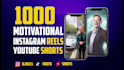create motivational youtube shorts and instagram reels